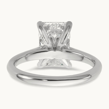 Radiant 8X Ring, 3.00 ct tw Lab-Grown Diamond — 14K White Gold