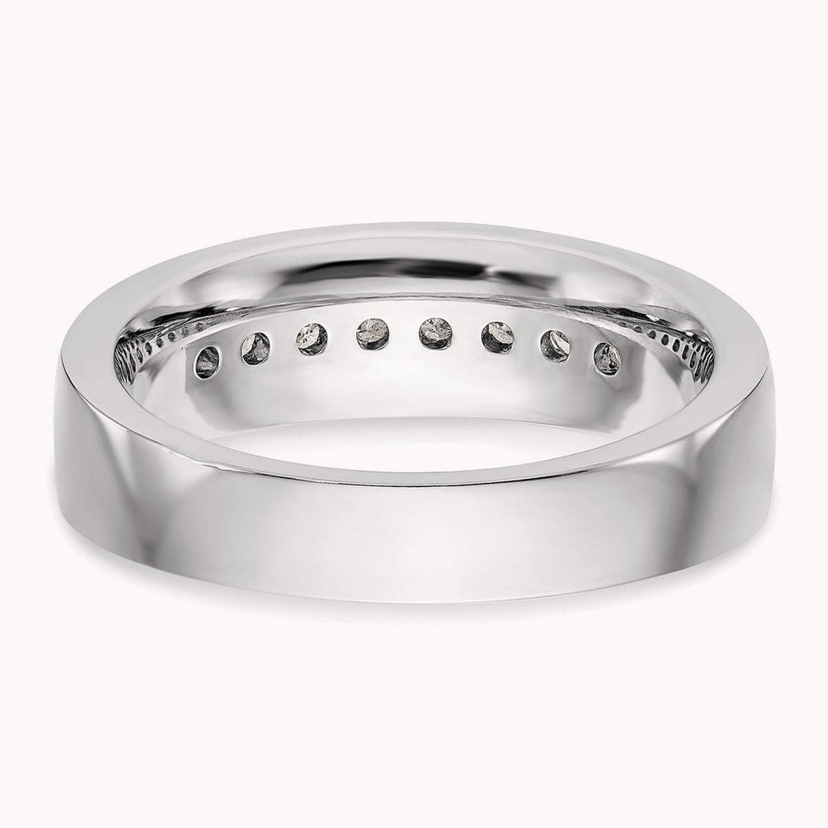 Diamond Men's Band, 14K White Gold
