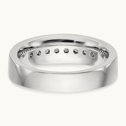 Diamond Men's Band, 14K White Gold