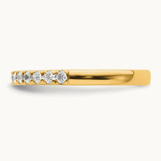 Diamond Wedding Band — 14K Yellow Gold, 7