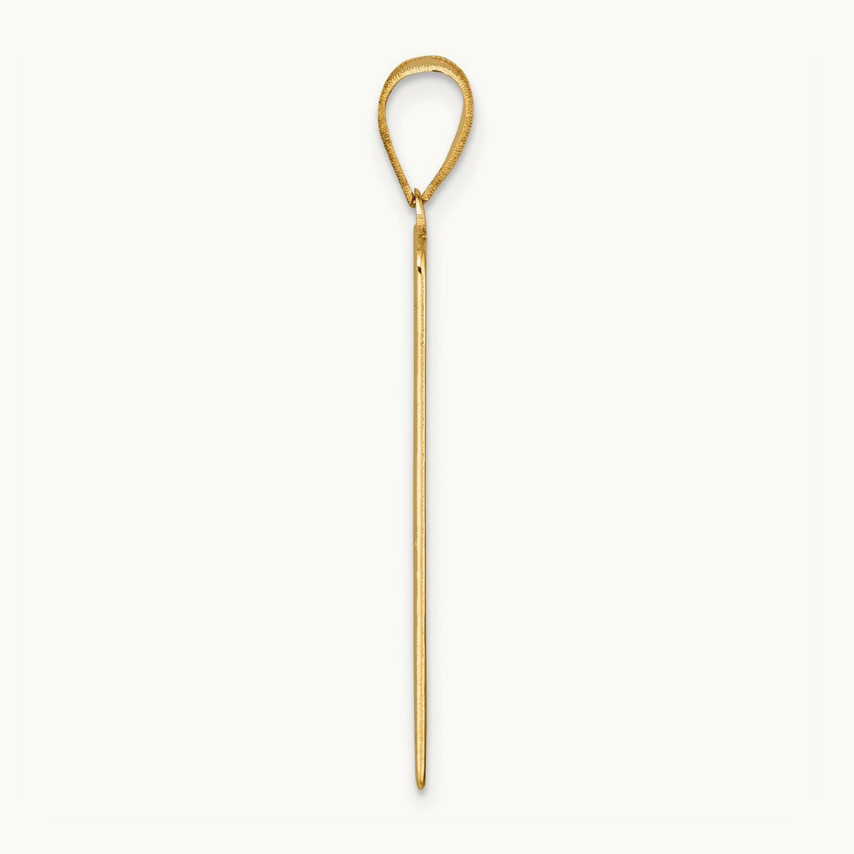 The Fool Tarot Card Pendant, 14K Yellow Gold