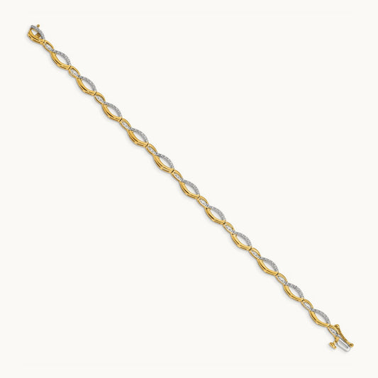 Diamond Bracelet, 14K
