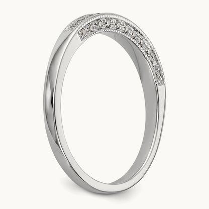 Diamond Wedding Band, 14K White Gold