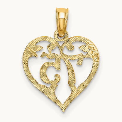 75 In Heart Charm, 14K