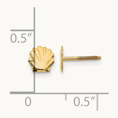 Shell Post Earrings — 5mm