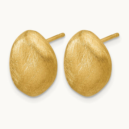 Leslie's 14K With Scratch Finish Post Earrings