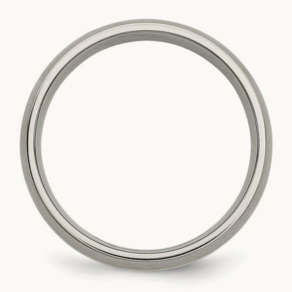 Brushed with 14K Yellow Inlay Band — photo set