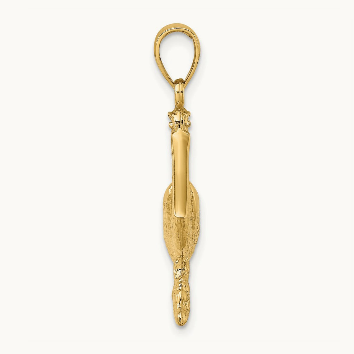 3-D Pelican Standing Charm — 28mm