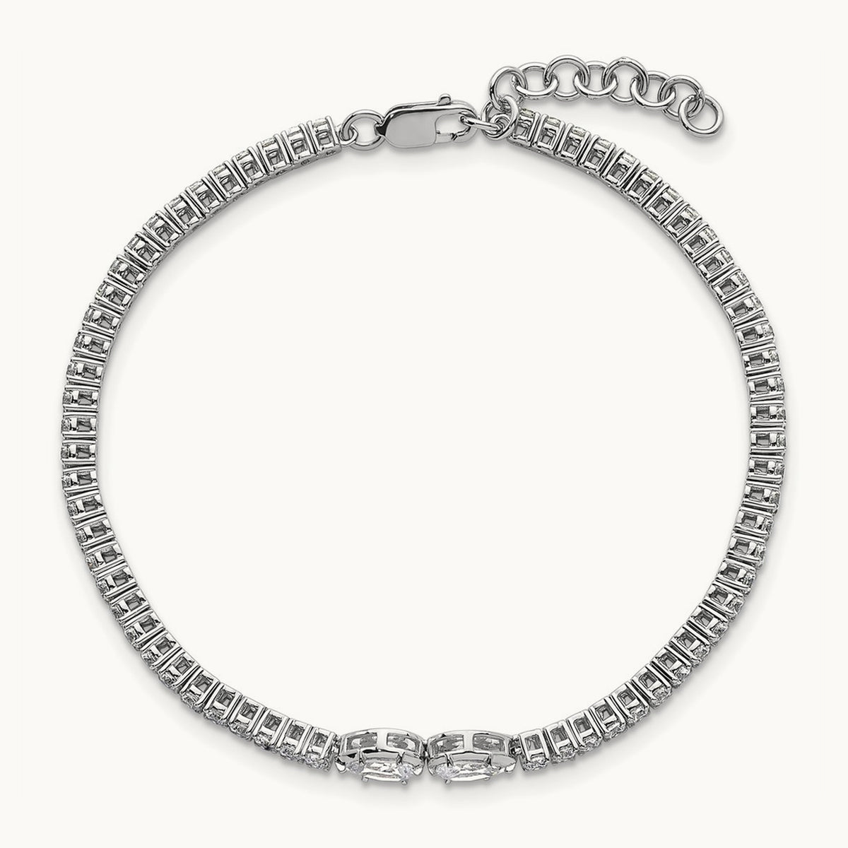 With Ext. Tennis Bracelet, 2.75 ct tw Lab-Grown Diamond
