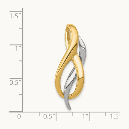 Slide, 14K Two-tone