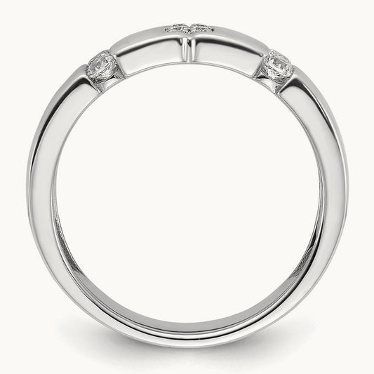 Square Womens Wedding Band, 0.20-0.25 ct tw