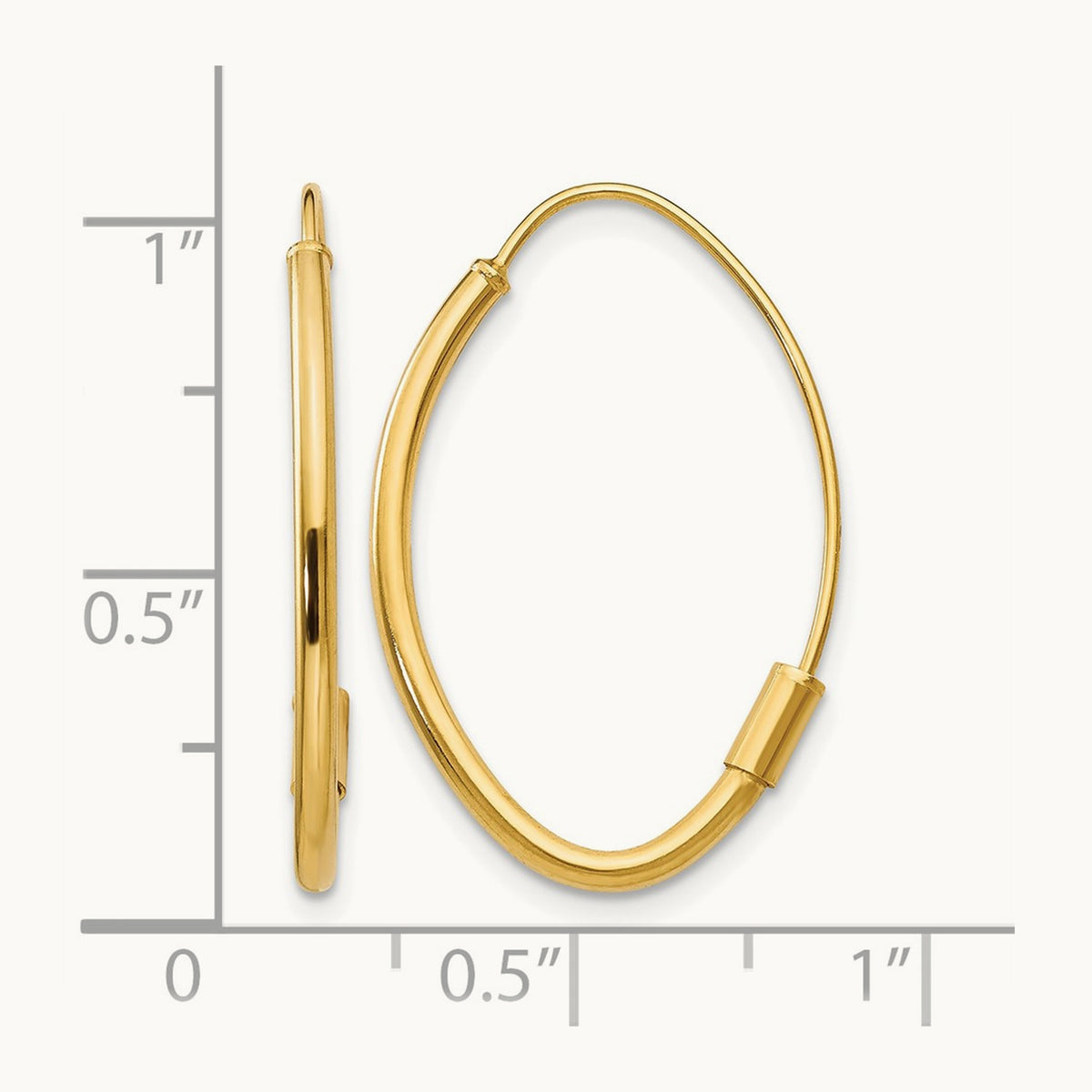 Wire Threader Earrings, 14K