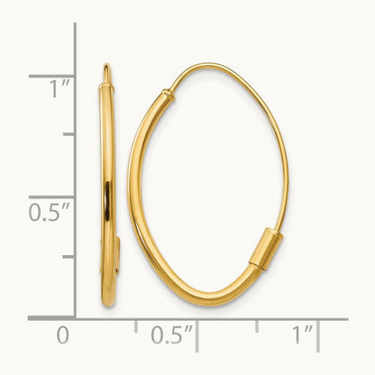 Wire Threader Earrings, 14K