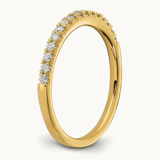Wedding Band, 0.25 ct tw Lab-Grown Diamond — 14K Yellow Gold