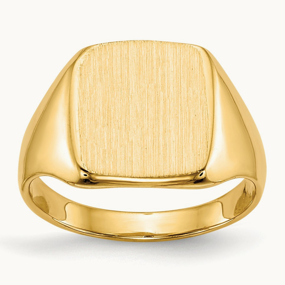 10.0x10. Closed Back Signet Ring, 0mm, 14K