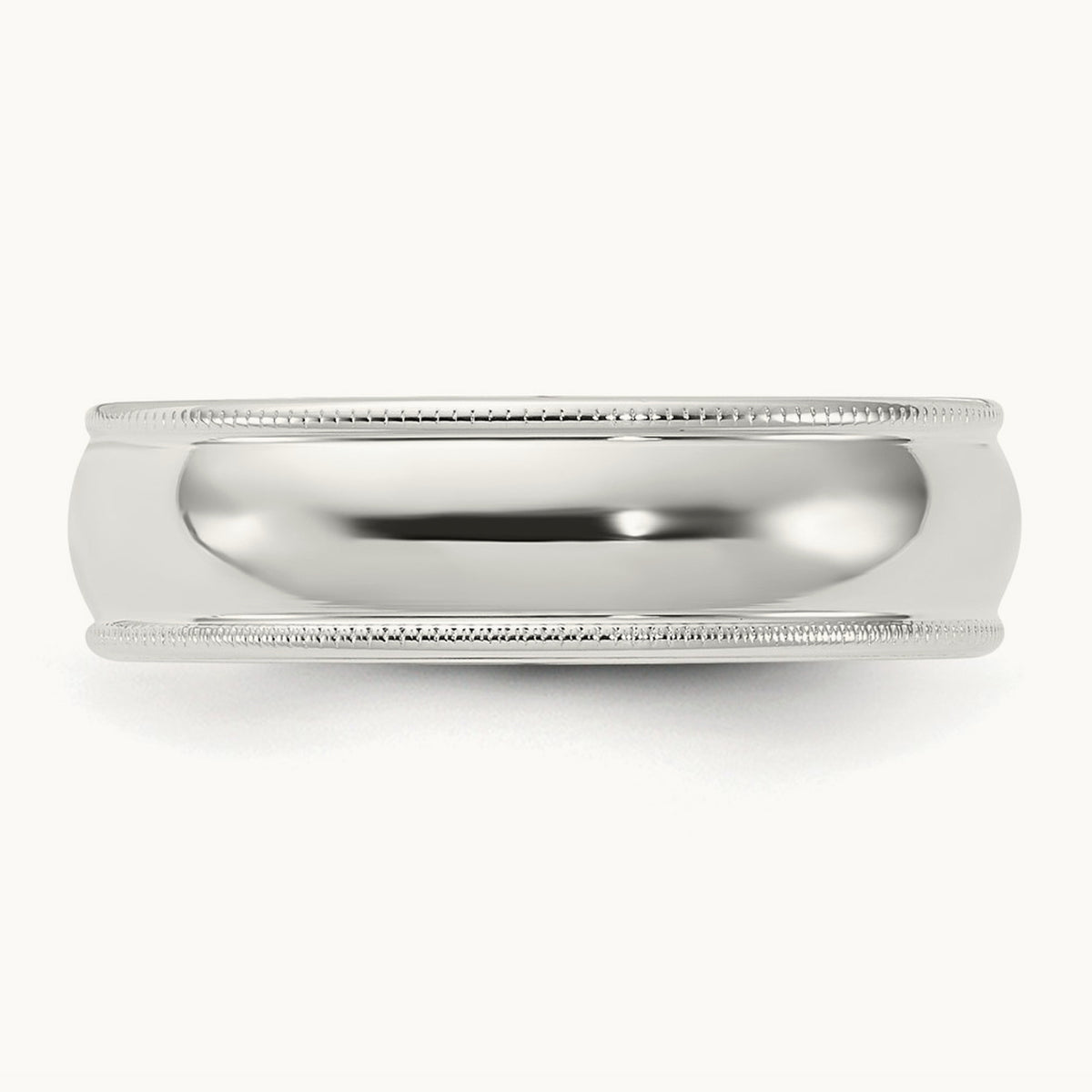 Comfort Fit Half Round Milgrain Band — photo set (2)