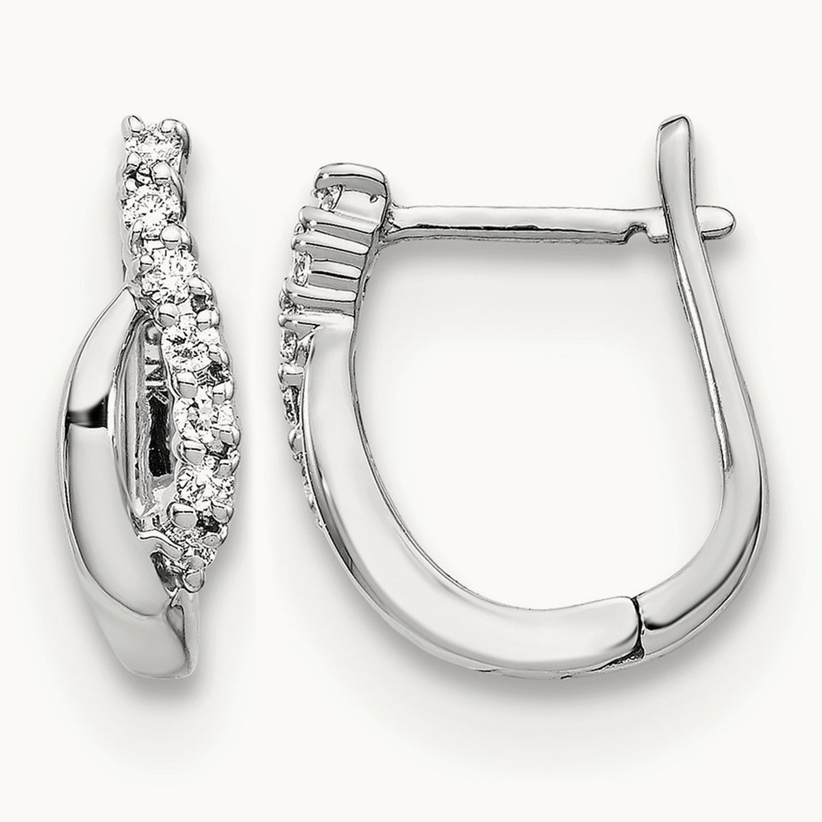 Diamond Hinged Earrings — photo set