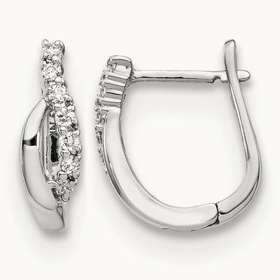 Diamond Hinged Earrings — photo set