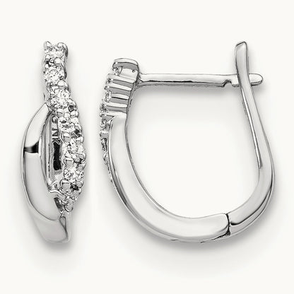 Diamond Hinged Earrings — photo set