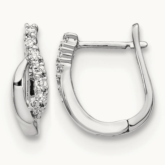 Diamond Hinged Earrings — photo set