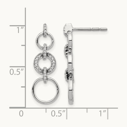 Diamond Fancy Dangle Earrings — 26mm