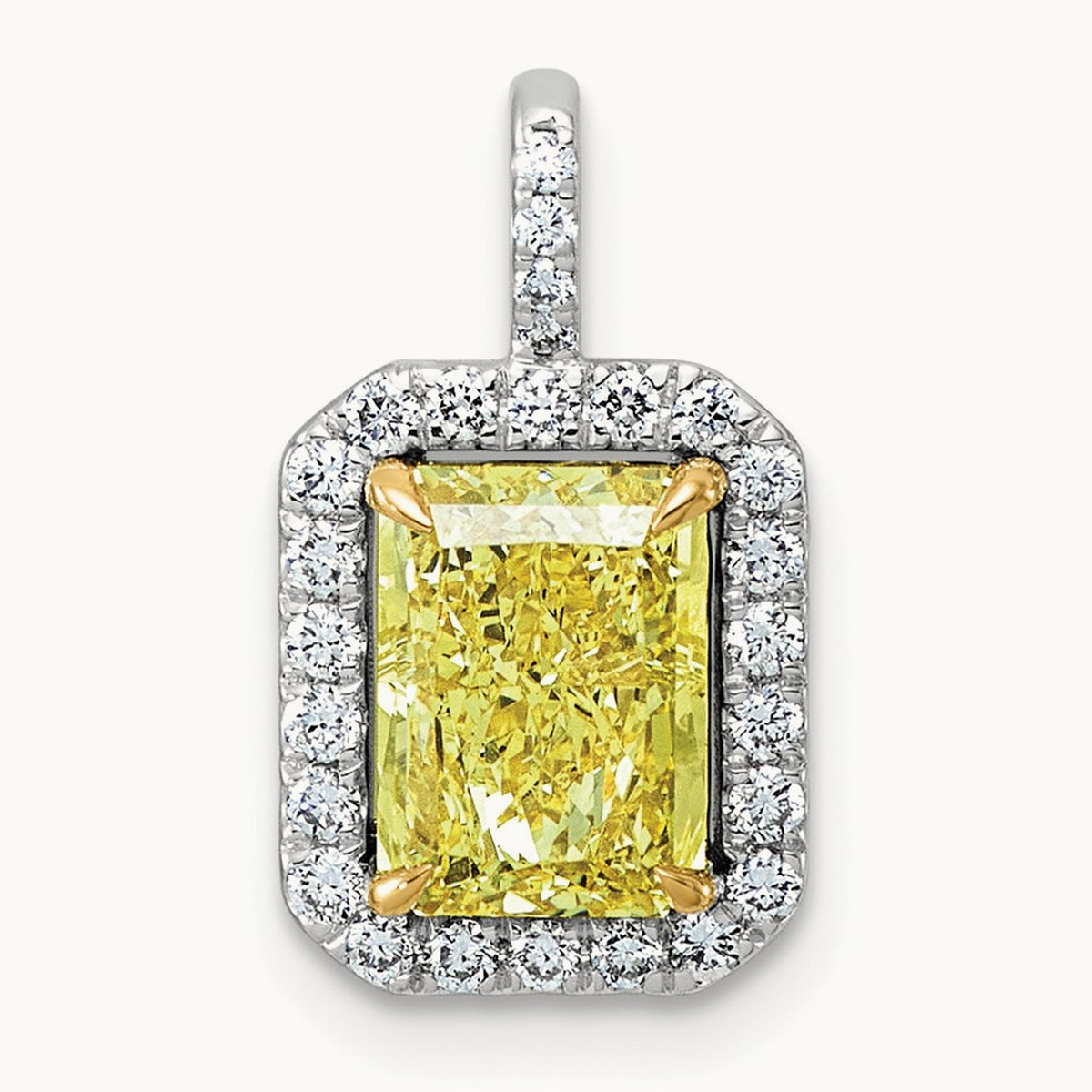 Vivid Yellow Pendant, 2.25 ct tw Lab-Grown Diamond