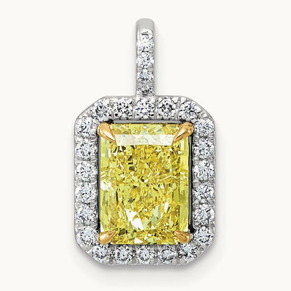 Vivid Yellow Pendant, 2.25 ct tw Lab-Grown Diamond