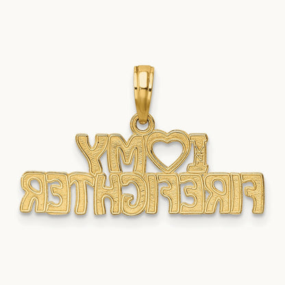 I LOVE MY FIREFIGHTER Charm — photo set