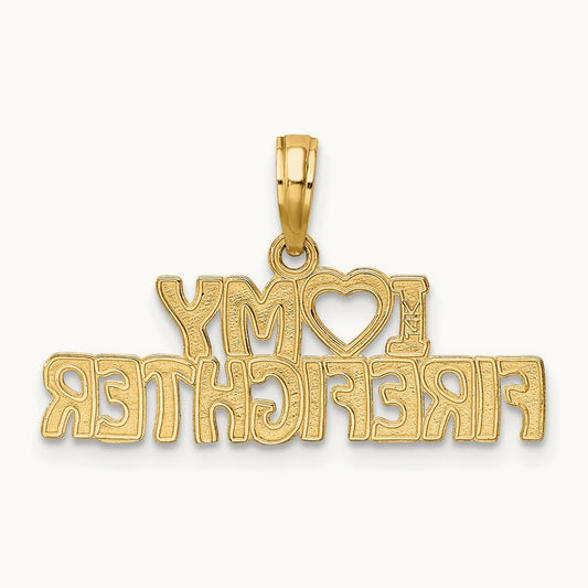 I LOVE MY FIREFIGHTER Charm — photo set