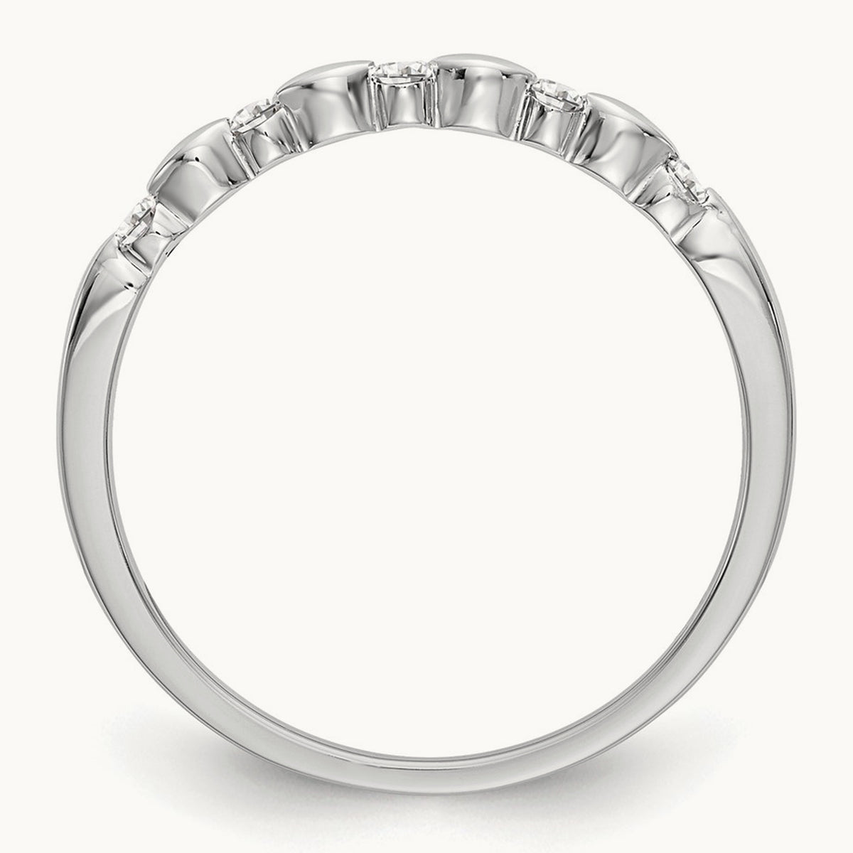Diamond Band — 14K White Gold, 7