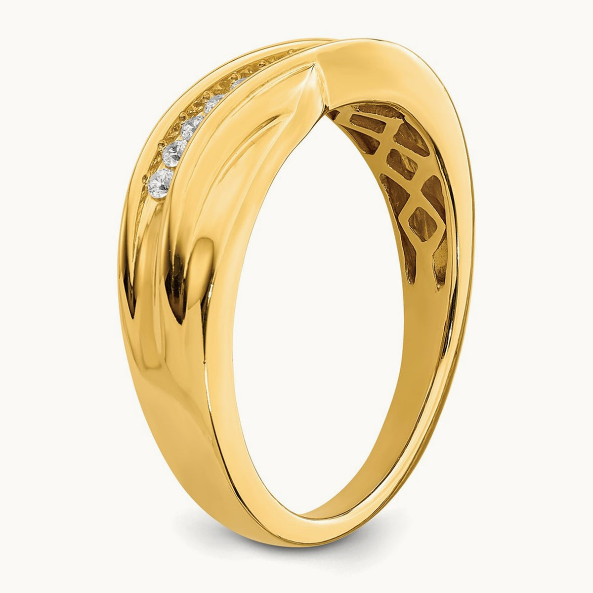 Men's Complete Diamond Band, 14K