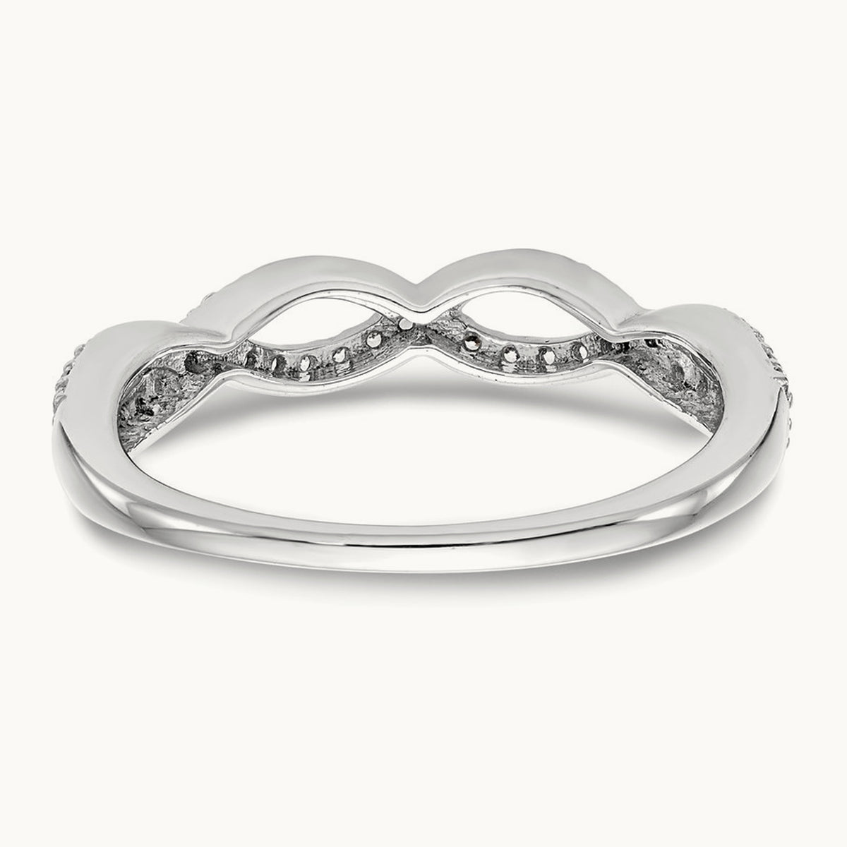 Twisted Band, 0.25 ct tw Lab-Grown Diamond