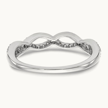 Twisted Band, 0.25 ct tw Lab-Grown Diamond