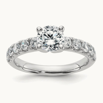 Round Engagement Ring — 1 5/8 ct, 7
