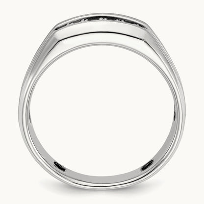 5 Stone Men's Ring, 0.25 ct tw Lab-Grown Diamond