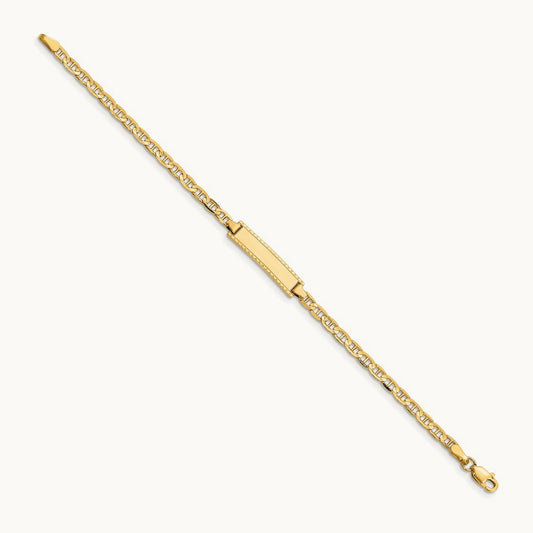 Children's Anchor Link ID Bracelet, 14K