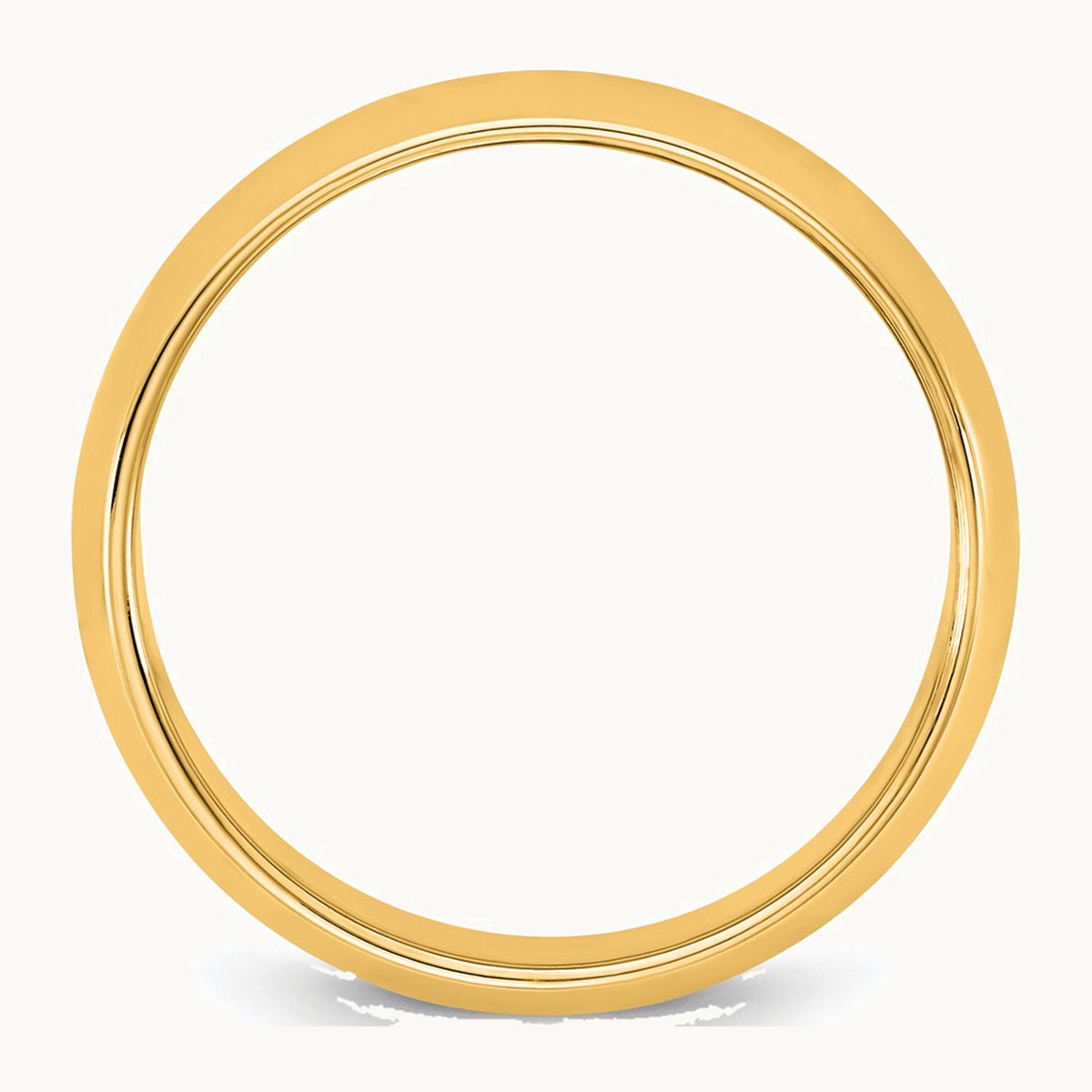 Half Round Band — 14K Yellow Gold