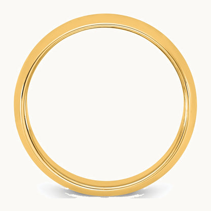 Half Round Band — 14K Yellow Gold