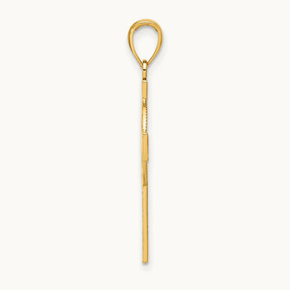 Celtic Cross Pendant, 32.6mm in 14K Yellow Gold