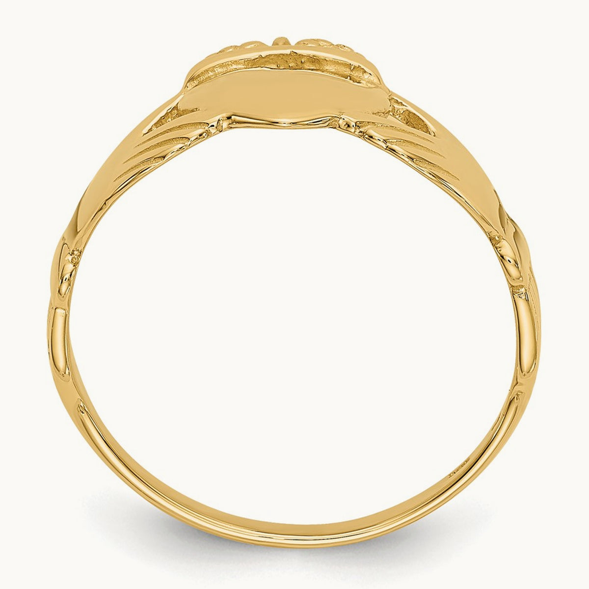 Ladies Claddagh Ring, 14K