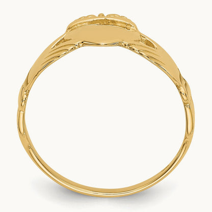 Ladies Claddagh Ring, 14K