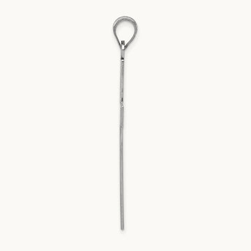 Polished Cross Pendant, 14K White Gold