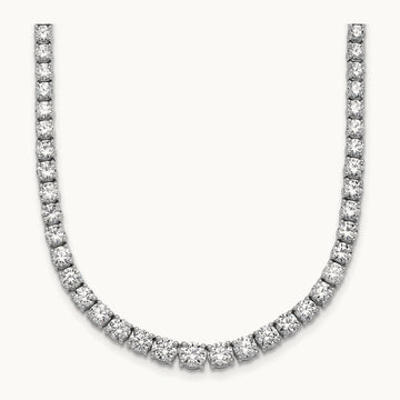 Graduated Tennis Necklace, 14.50 ct tw Lab-Grown Diamond