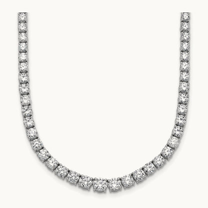 Graduated Tennis Necklace, 14.50 ct tw Lab-Grown Diamond