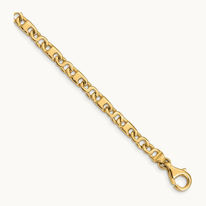 Hand Polished Fancy Link Bracelet — 7.25 inch