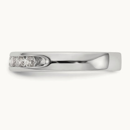 7- Stone Channel Band Mounting, 2.6mm, 14K White Gold