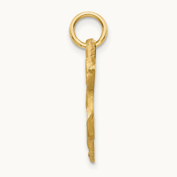 Diamond-cut Angel Charm, 14K