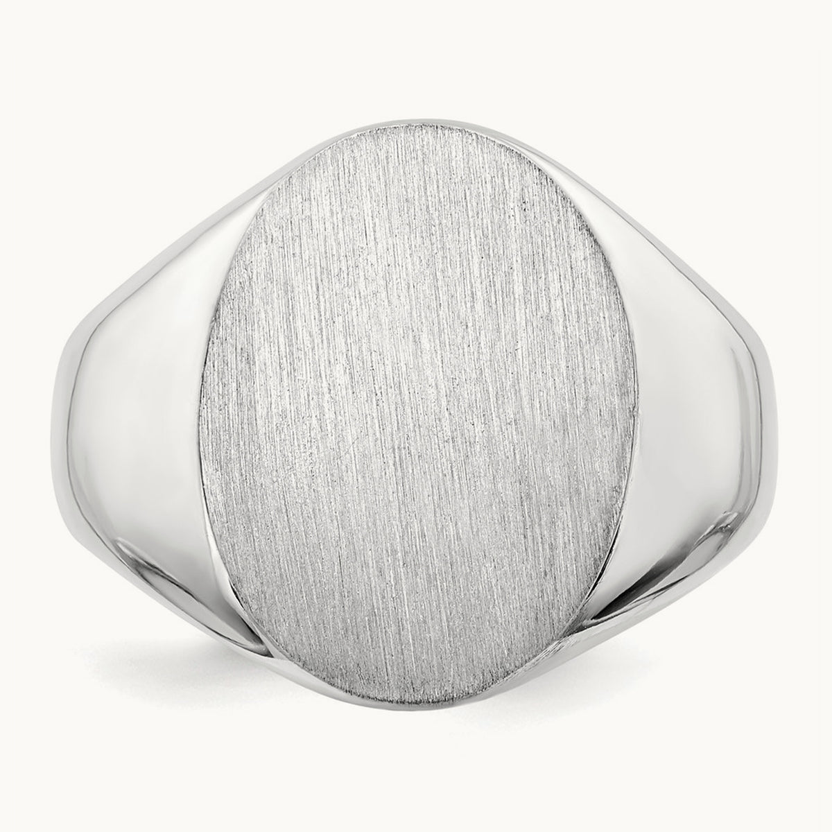 Open Back Mens Signet Ring — photo set