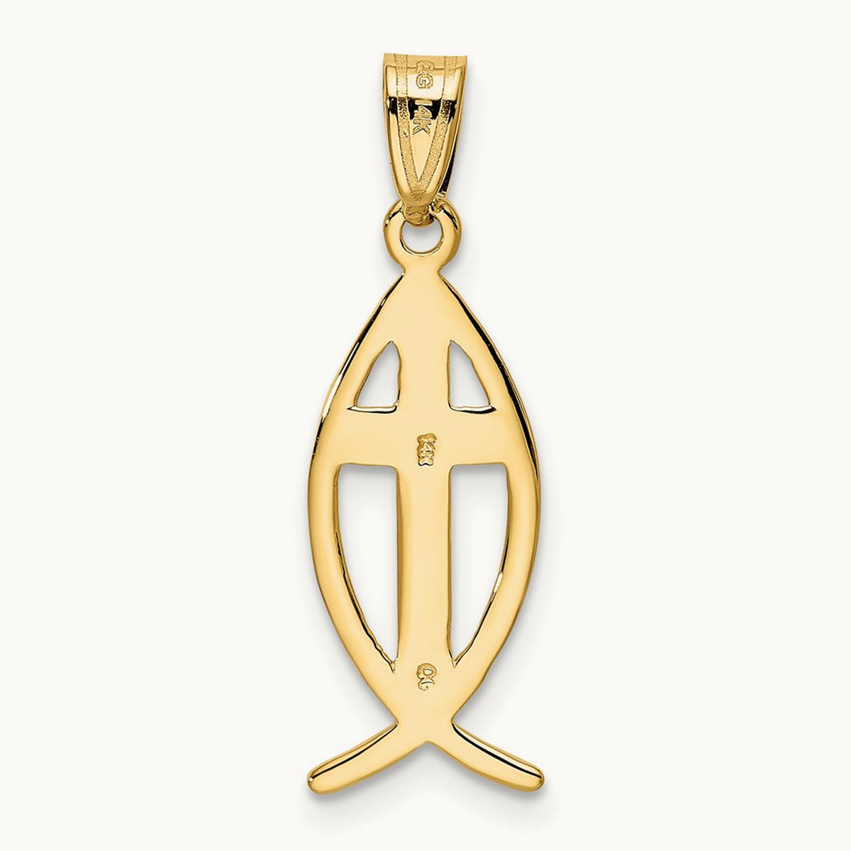 Ichthus Fish Pendant — 26mm