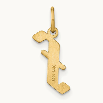 Initial Pendant, 14K Yellow Gold